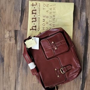 H.u.n.t Leather Work Bag